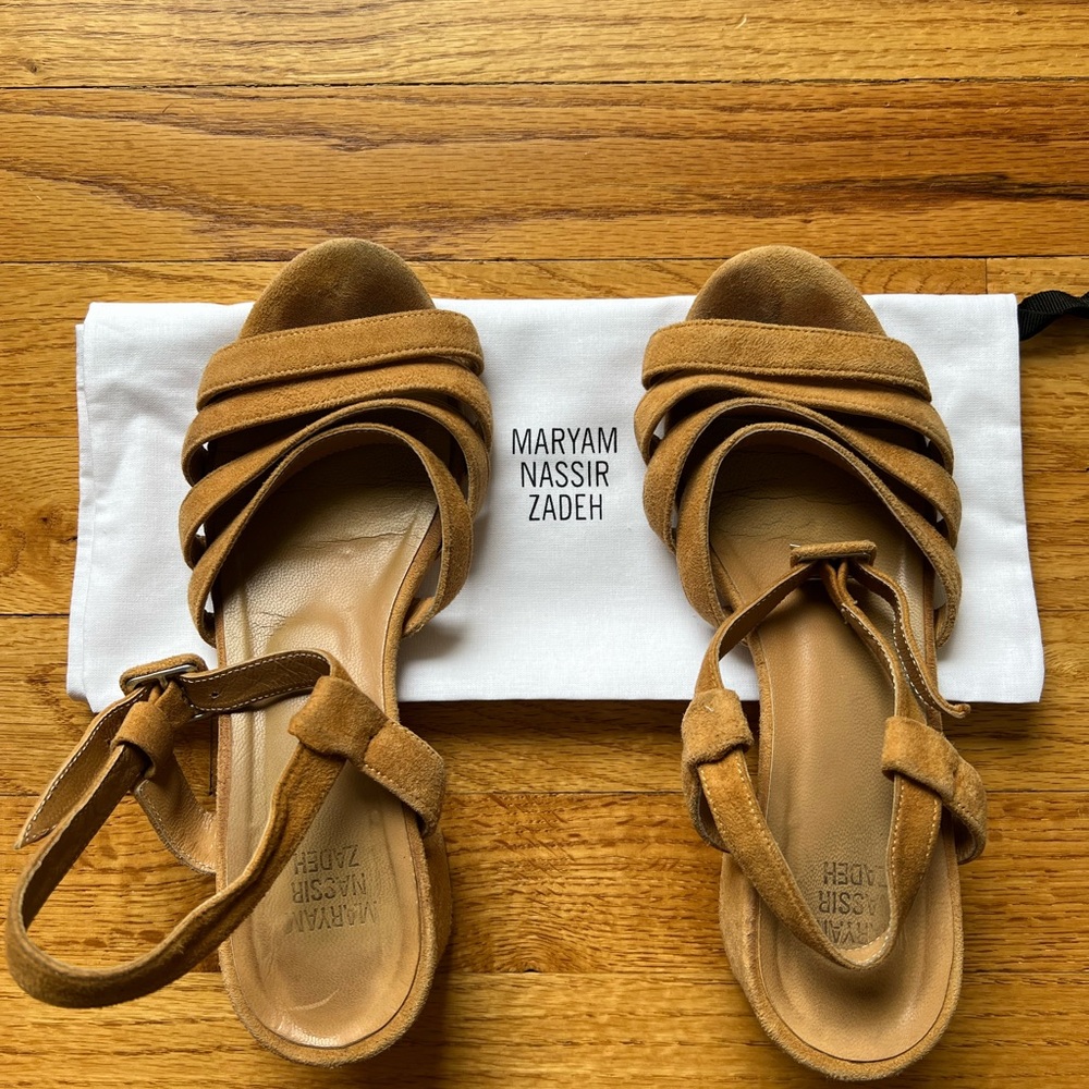Maryam Nassir Zadeh Palma Sandal Suede - Picture 2 of 5